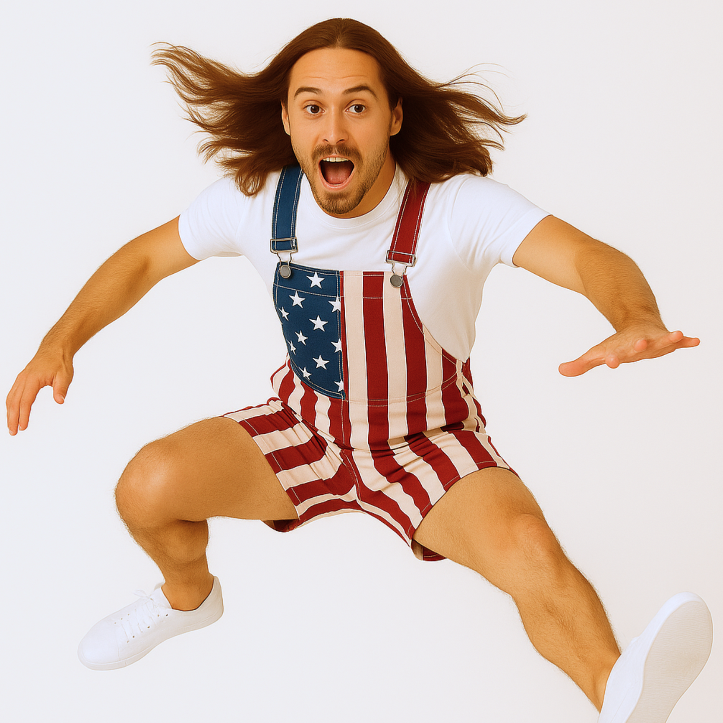 American Flag Overalls