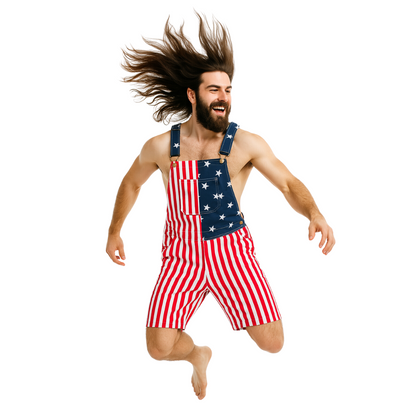 American Flag Overalls