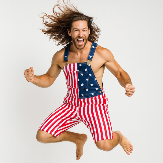 American Flag Overalls