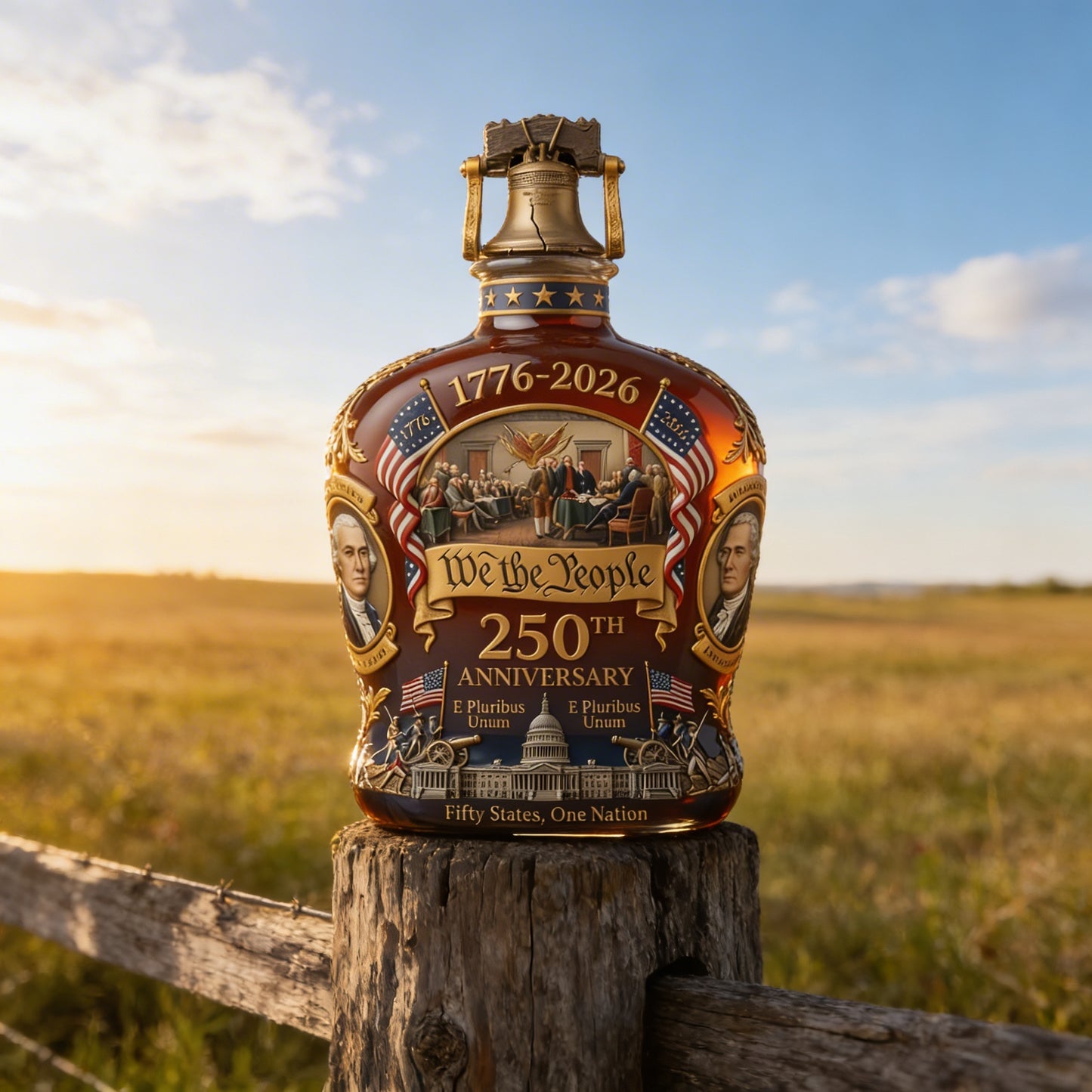 "We The People" 250th Anniversary Commemorative Bottle