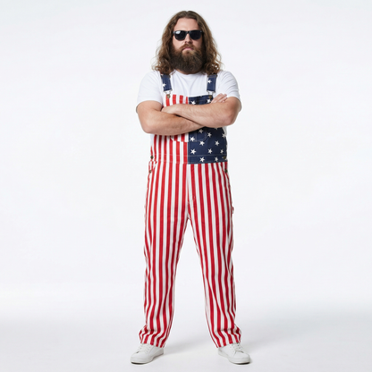 American Flag Overalls