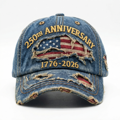 America 250th Anniversary Distressed Cap